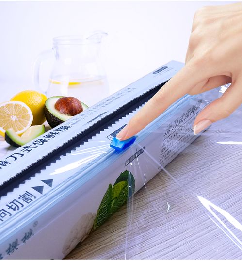 a 滑刀式便捷切割食品級保鮮膜大卷廚房家用切割盒經濟裝帶切割器